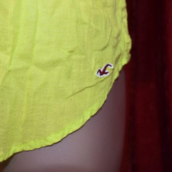 Hollister Lightweight Lime Green Macrame Tie Tank - Picture 6 of 7